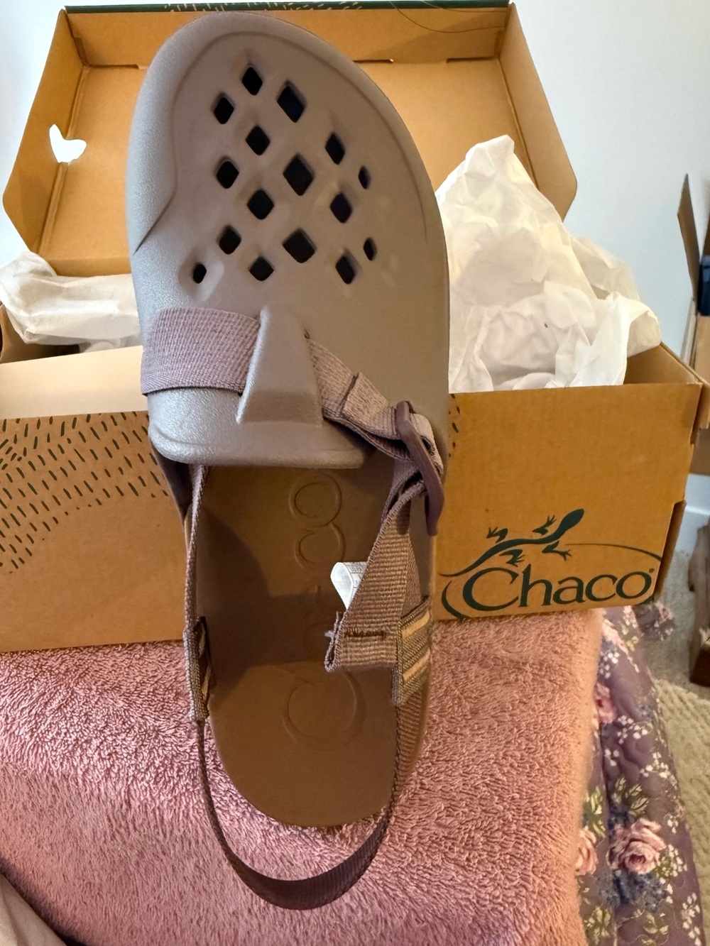 Chaco Women's Clog Mule in Taupe/Brown